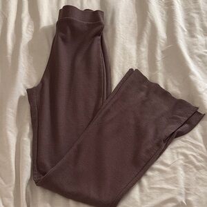 Garage Chocolate Ribbed Lounge Pants
